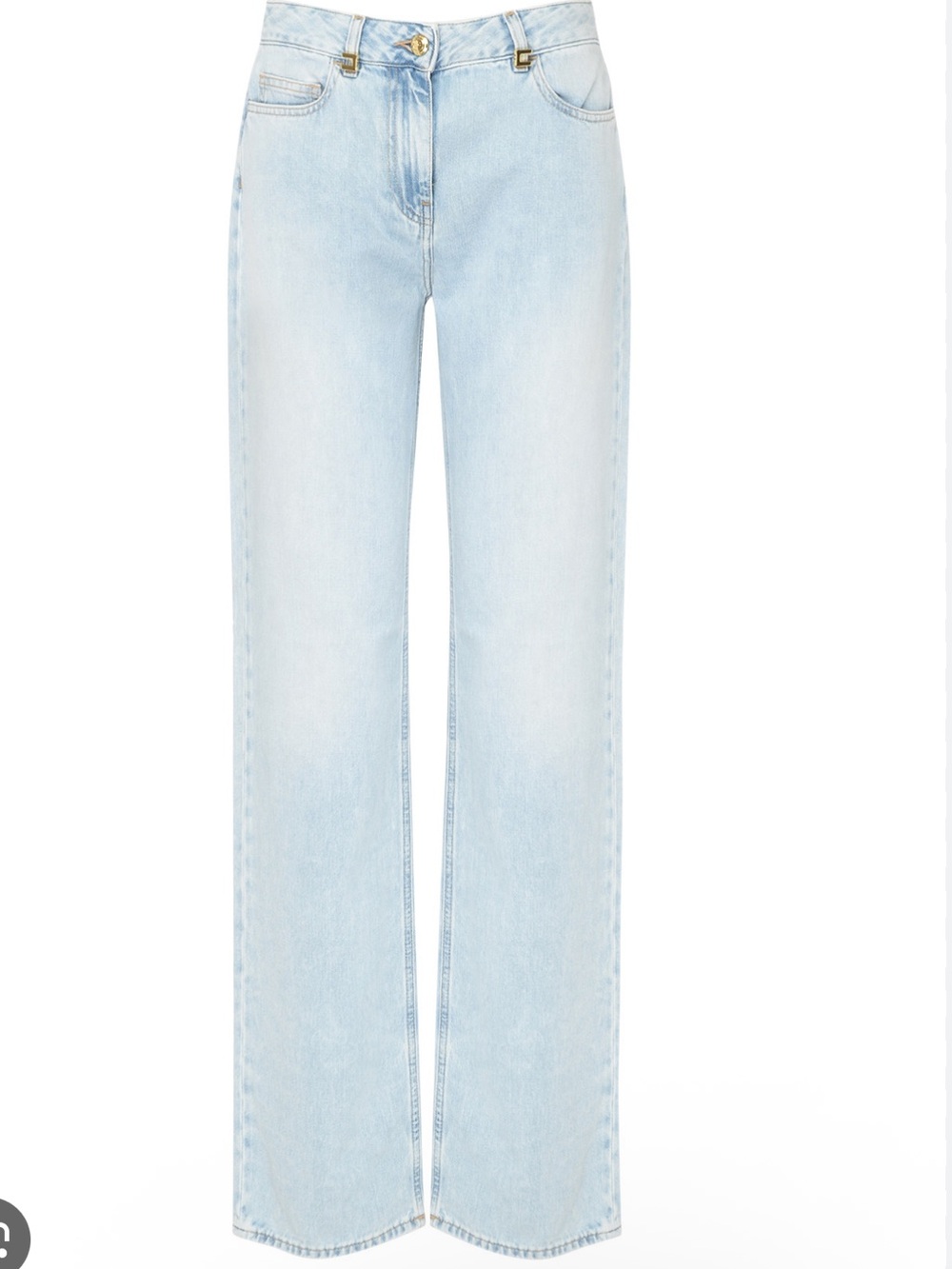 Elisabetta Franchi Light Wash Straight Leg Jeans